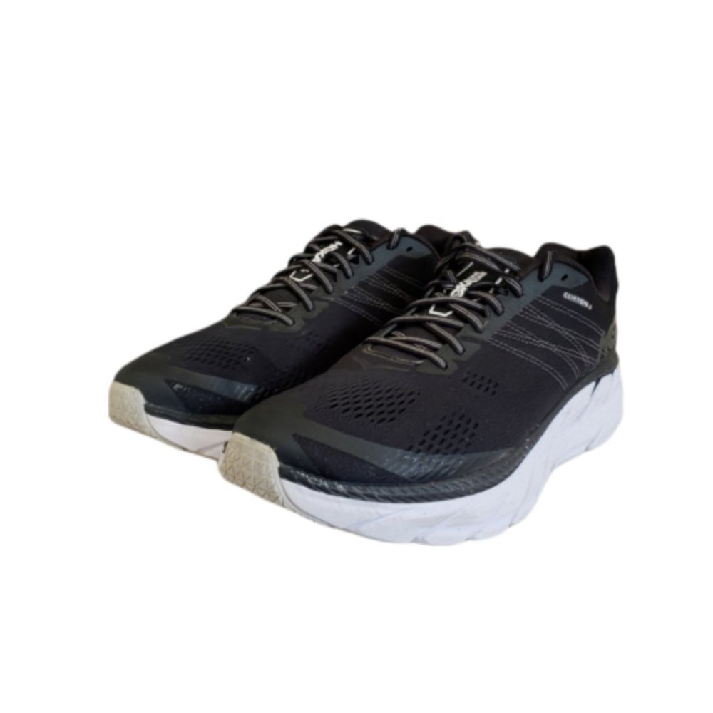 Hoka One One Clifton 6 Black White Sneakers Men's Size 11 2E 1102872
